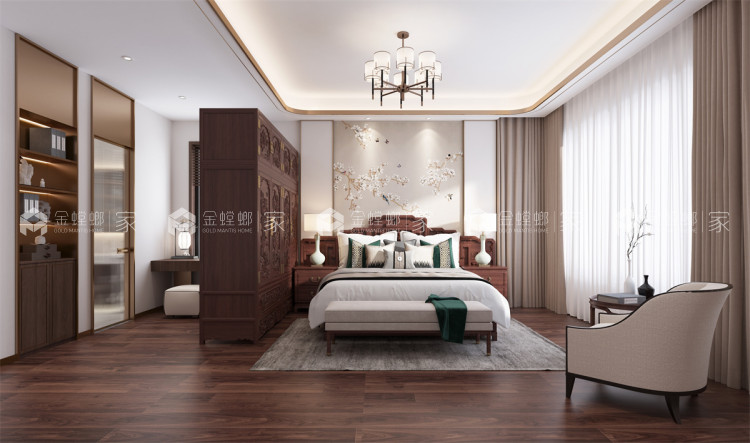 300平金府大院中式风格-檀香-餐厅效果图及设计说明