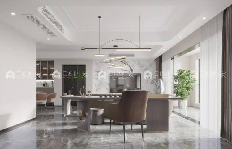 120平雍景台现代风格-现代轻奢 纵向生活品质-空间效果图