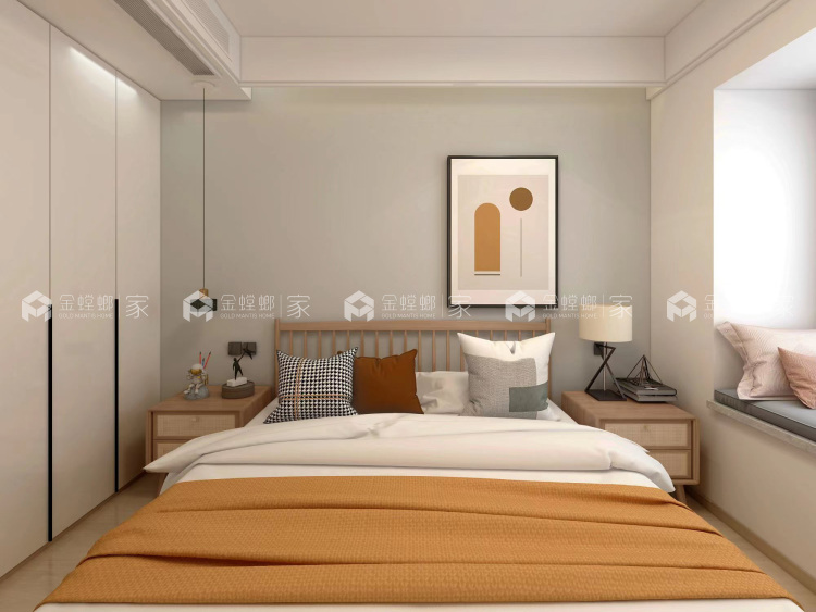 160平水岸佳境花苑北欧风格-木色的温度-空间效果图