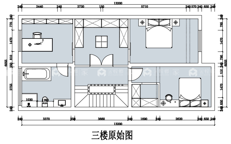 380平林溪湾现代风格-平面布置图