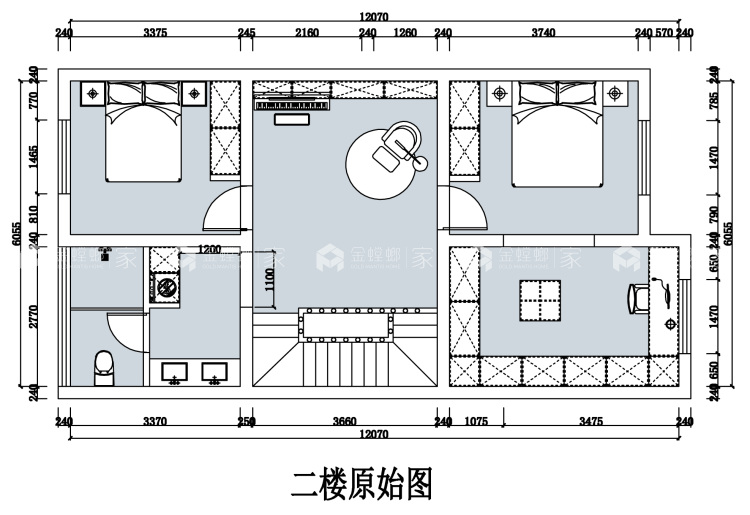 380平林溪湾现代风格-平面布置图