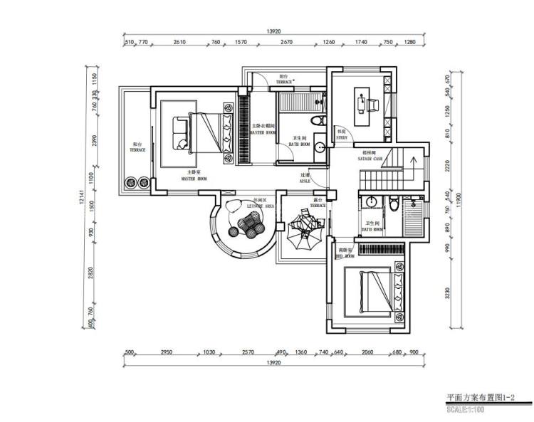 230平海信濮塘依山郡现代风格-忘却都市的喧闹-平面设计图及设计说明