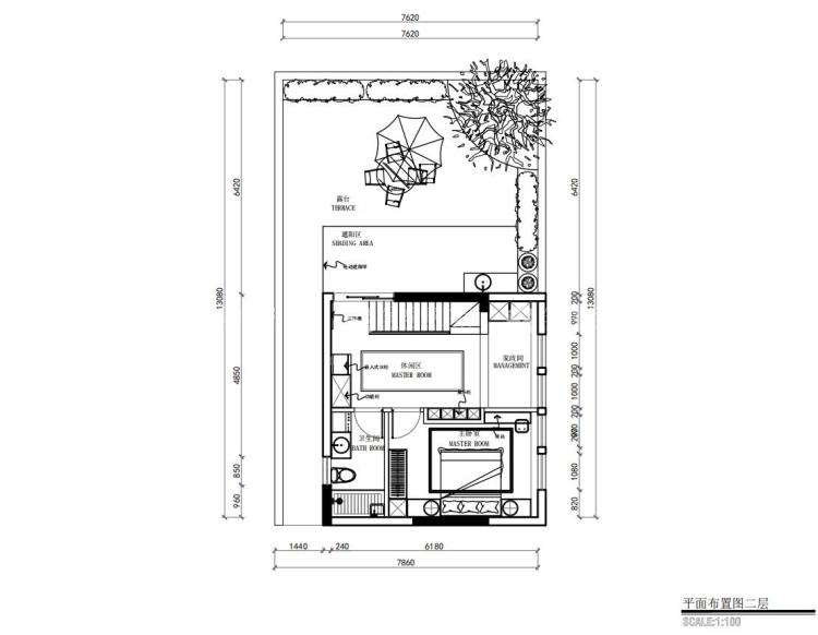 131平伟星天玺新中式风格-中式元素与现代材质的巧妙兼柔-平面布置图