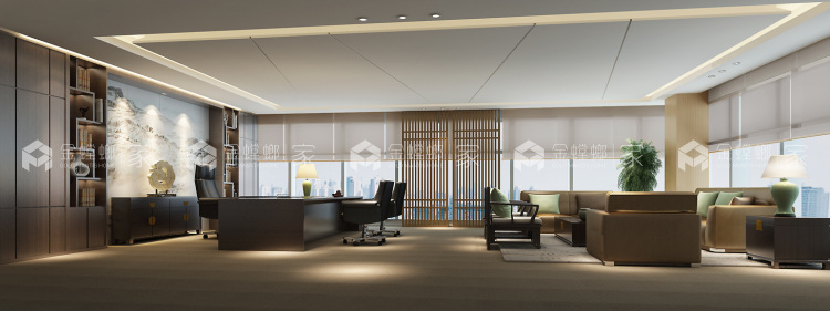 1200平大地资本现代风格-个性化设计-卧室效果图及设计说明