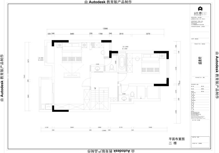 210平融创银城盛唐府现代风格-平面布置图