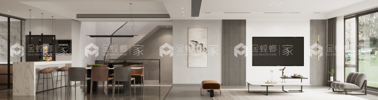 200平雅居乐新乐府现代风格-空间效果图