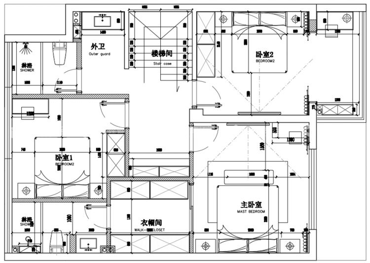 196平太湖东岸现代风格-平面布置图