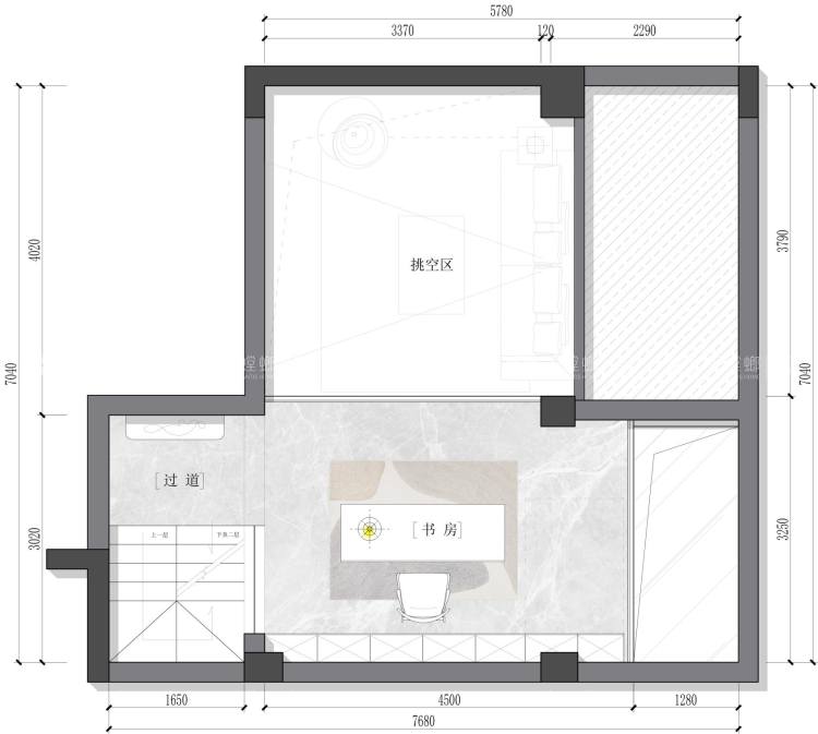 240平山云庭现代风格-平面布置图