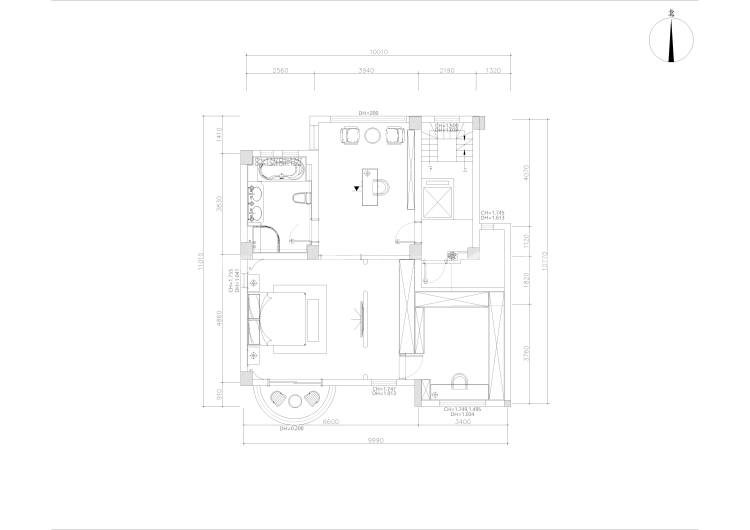 360平碧桂园新中式风格-平面布置图