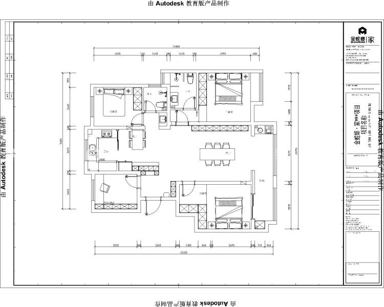 136平琴岛一号现代风格-喧嚣中的一抹静谧-平面布置图