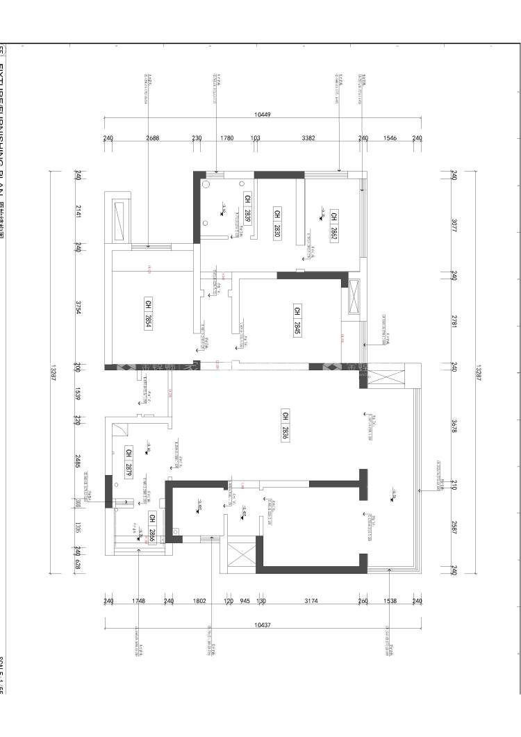 115平外滩公馆现代风格-业主需求&原始结构图
