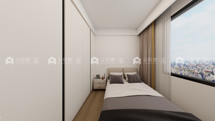 106平翡翠堂现代风格-卧室效果图及设计说明