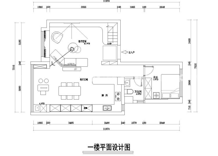 150平禧瑞风华现代风格-平面布置图