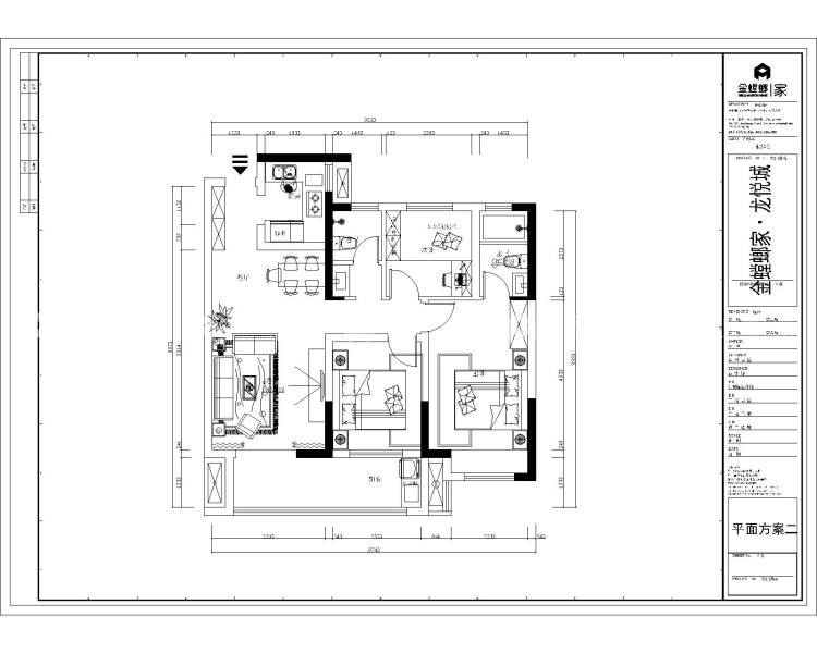 127平建业碧桂园&龙悦城简约风-平面布置图