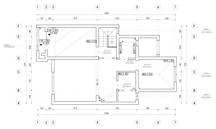 140平招商学府现代风格-业主需求&原始结构图