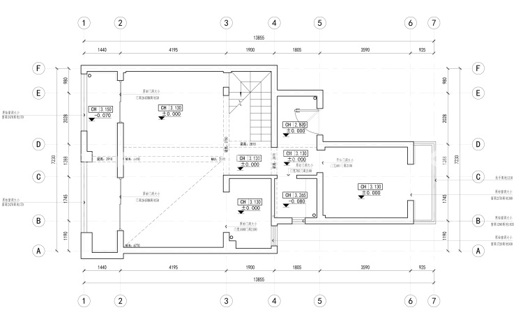 140平招商学府现代风格-业主需求&原始结构图