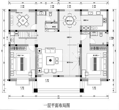 260平漯湾古镇新中式风格-空间效果图