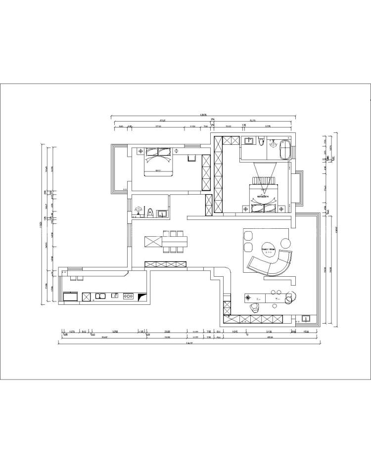 180平漯河云墅现代风格-平面布置图