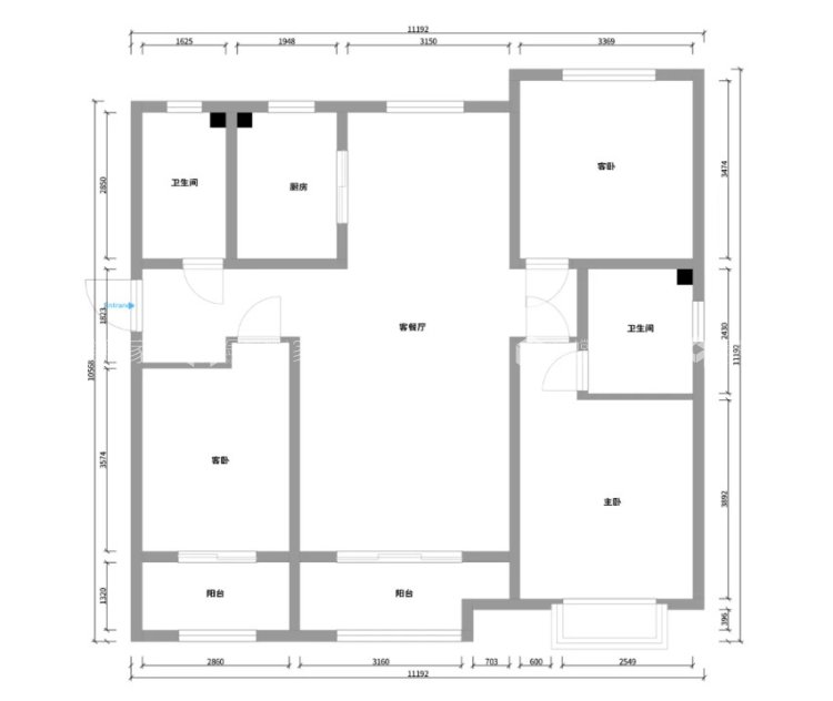 135平飞宇时代名都新中式风格-业主需求