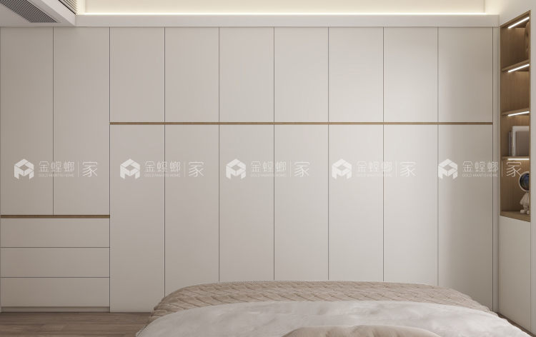 86㎡梅园公馆现代原木风-空间效果图