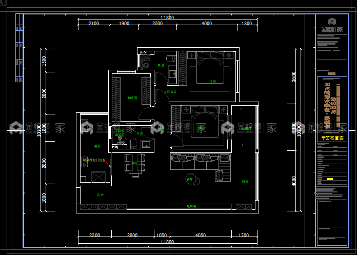 116平景秀峨眉现代风格-平面布置图