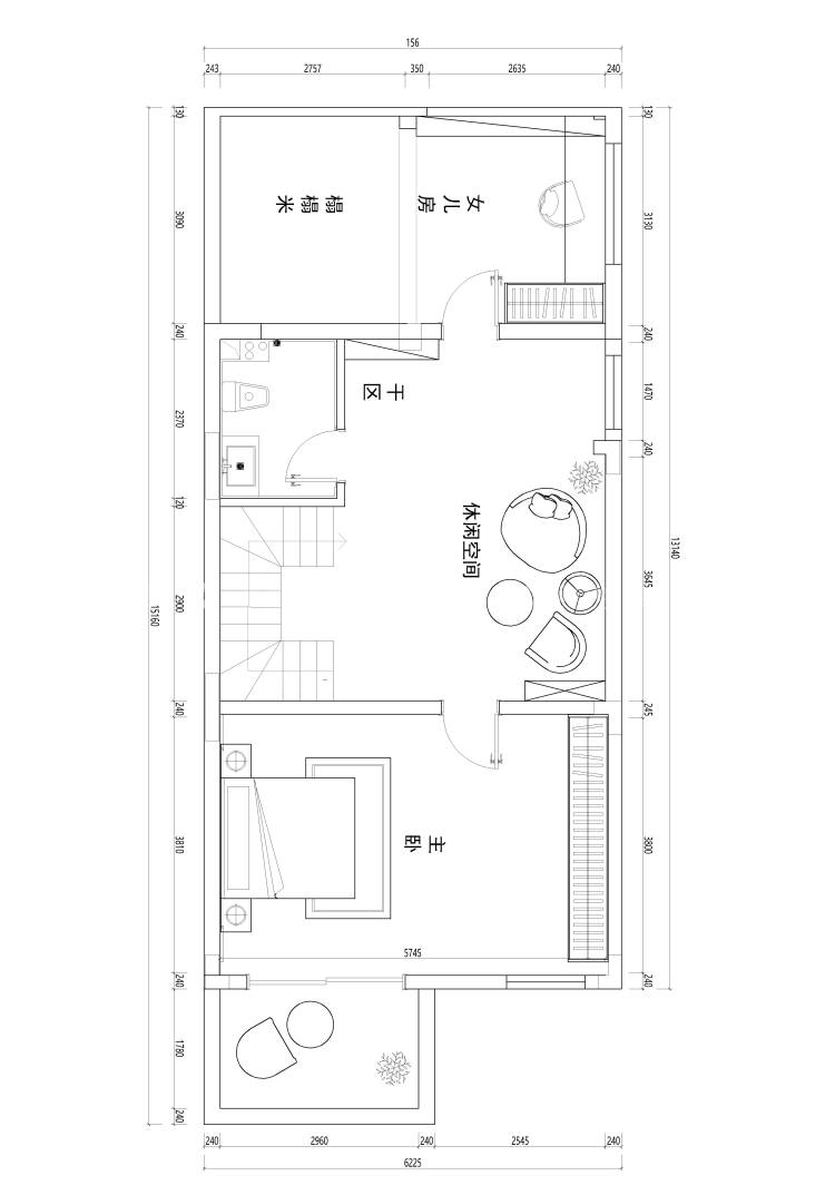 300平廖河惠谷新中式风格-平面布置图