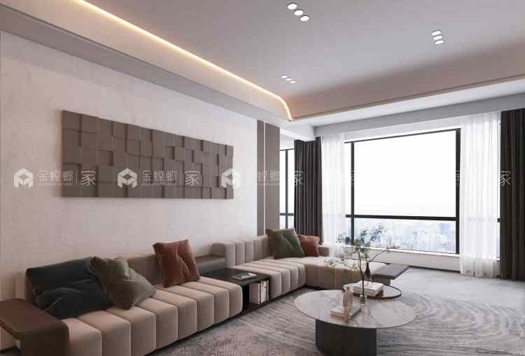 116平景秀峨眉现代风格-空间效果图