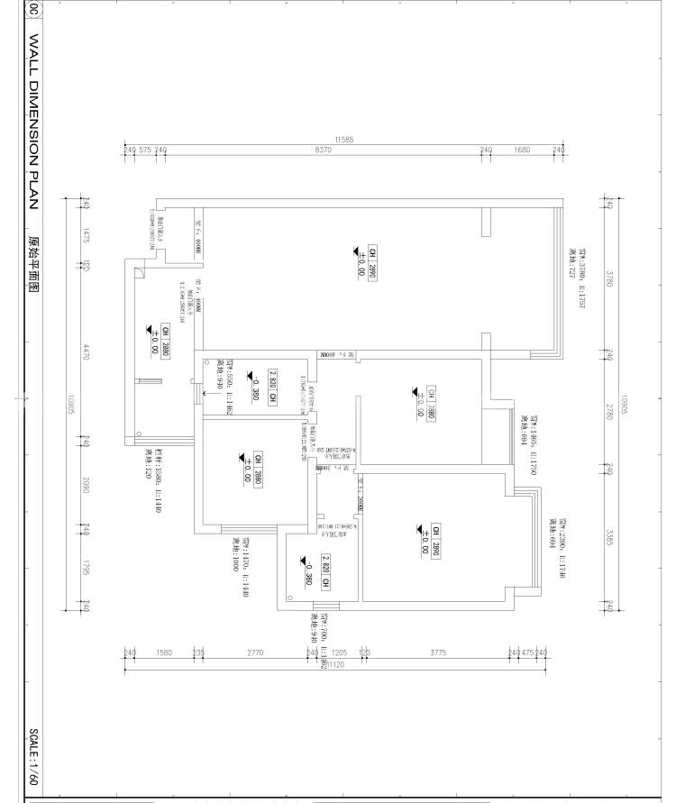 103平芳华里现代风-业主需求&原始结构图