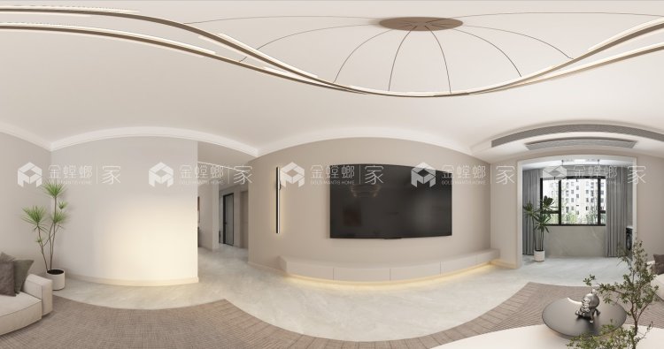 115平金谷阳光地带现代简约风-空间效果图