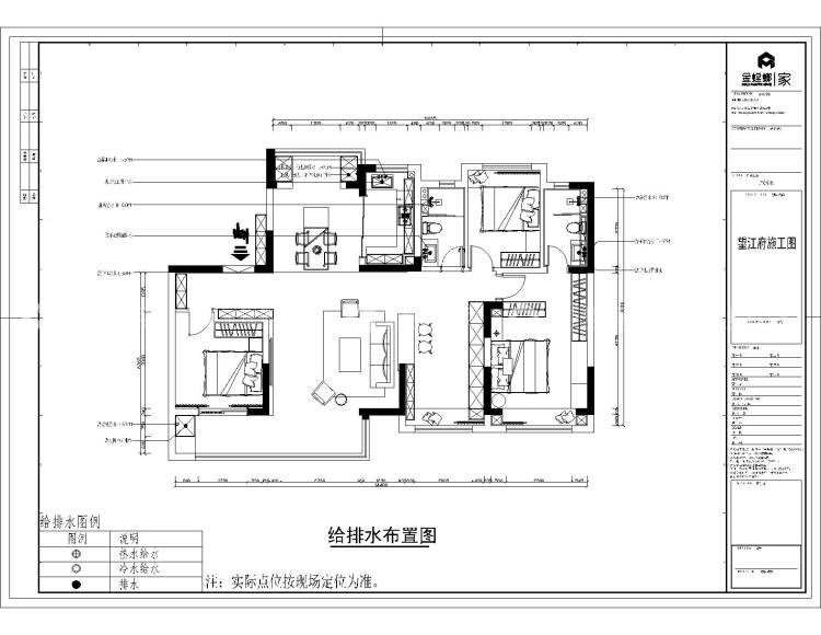 140平望江府意式轻奢风格-平面布置图