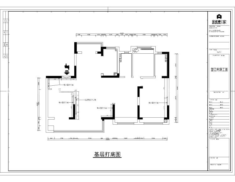 140平望江府意式轻奢风格-平面布置图