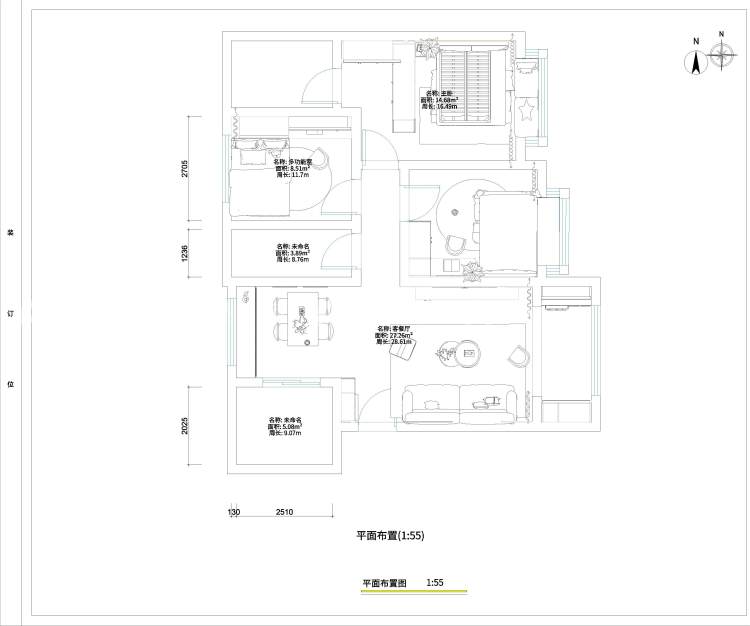 119平保利和光尘樾现代简约-平面布置图