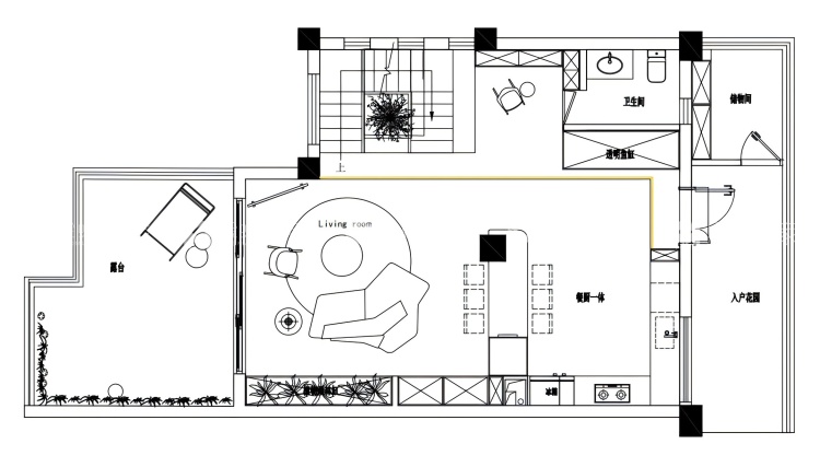 185平公园道1号新混搭风-平面布置图