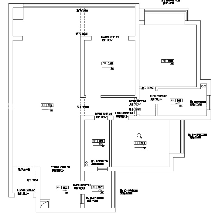 127平翡翠滨江现代极简-业主需求&原始结构图