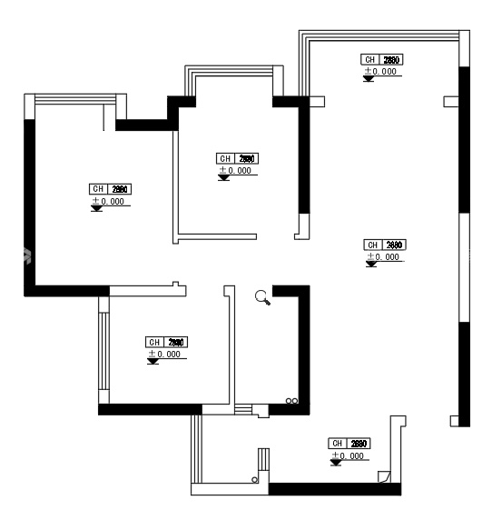 72平繁花里现代简约-业主需求&原始结构图