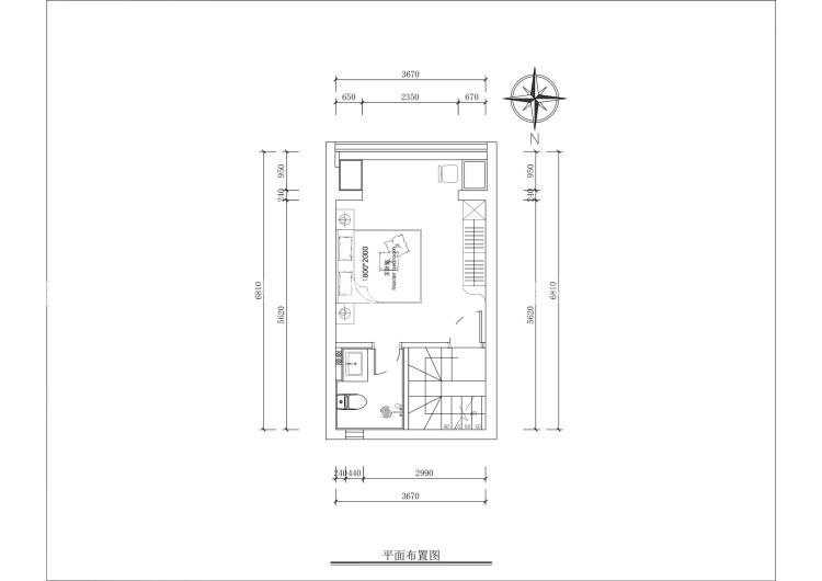 150平天玺湾现代极简-平面布置图