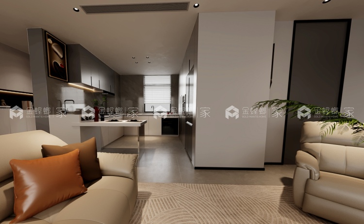 140平领地澜山现代极简-餐厅效果图及设计说明