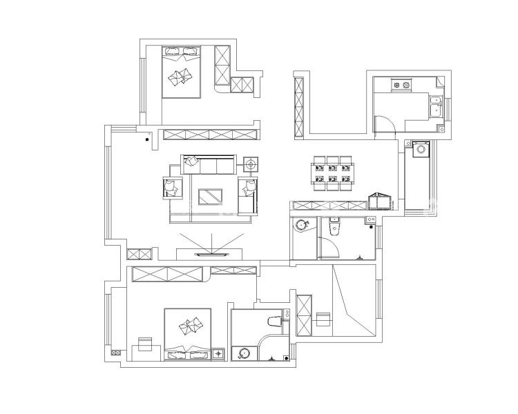 建业新著 新中式-平面布置图