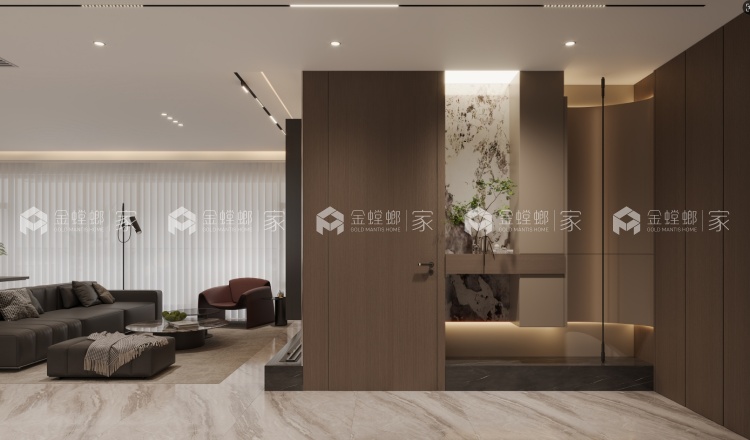 苏荷揽月庭-意式轻奢-空间效果图