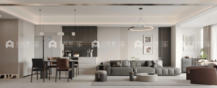 公园城市126现代简约-空间效果图