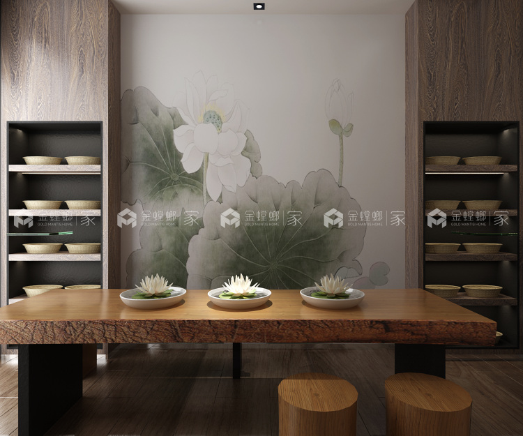 320㎡和雅共生:新中式与日式的交融设计-平面布置图