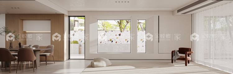 220m²现代风住宅设计-平面布置图