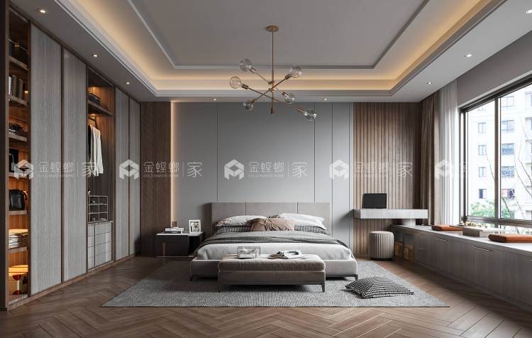 156m²现代风住宅-空间效果图