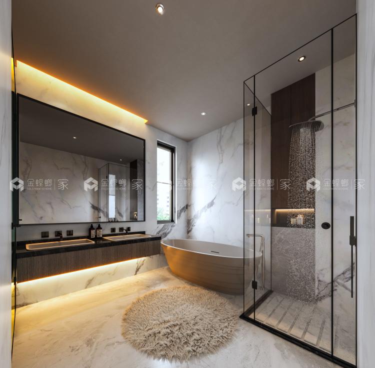 156m²现代风住宅-空间效果图