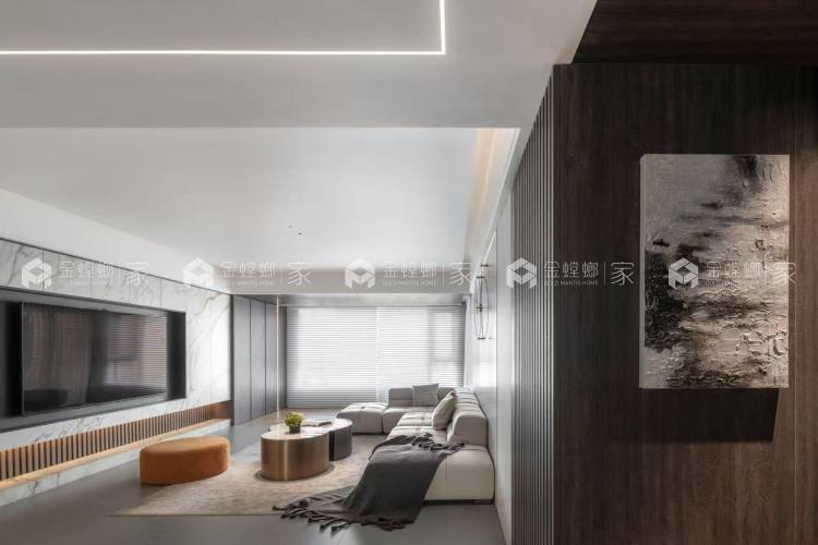 112m²现代：显大不失高级感-空间效果图
