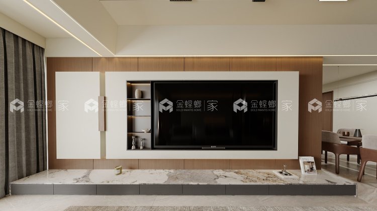 心动不如行动 动手设计客厅电视背景墙