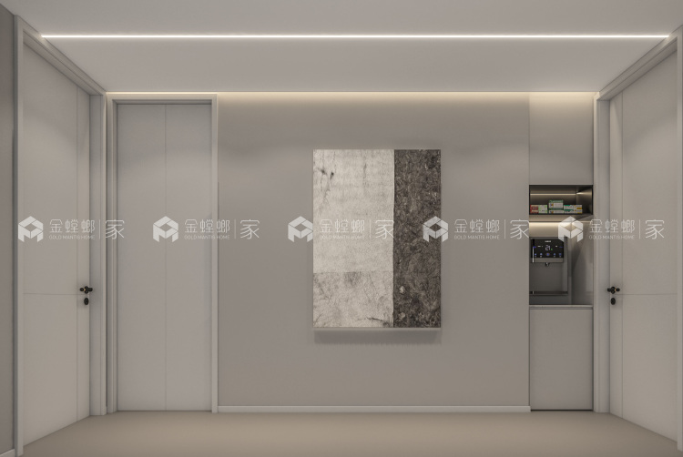 140平中叠湖畔云上现代简约风格-空间效果图