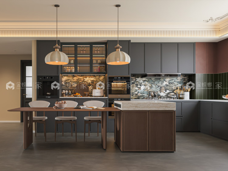 泰禾金尊府170㎡法式复古风-空间效果图