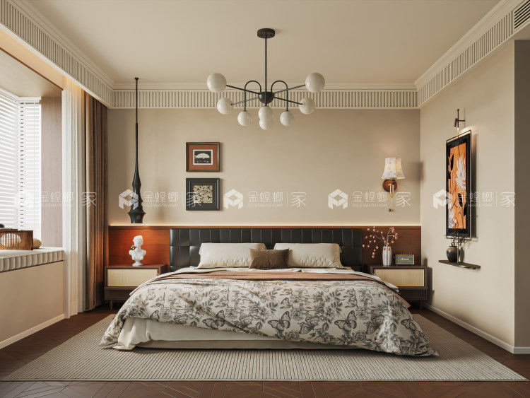 泰禾金尊府170㎡法式复古风-空间效果图