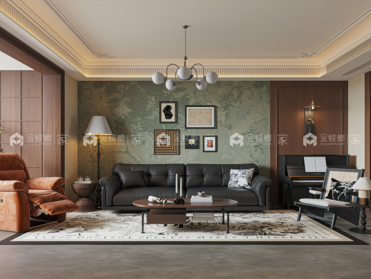 泰禾金尊府170㎡法式复古风-平面布置图